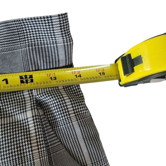 Cotton:On Pleated Front Plaid With Black Side Stripe Pants Size S/P - Picture 13 of 14